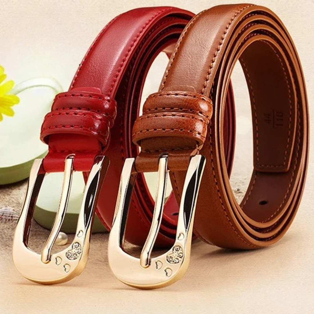Elegant Leather Waist Belt