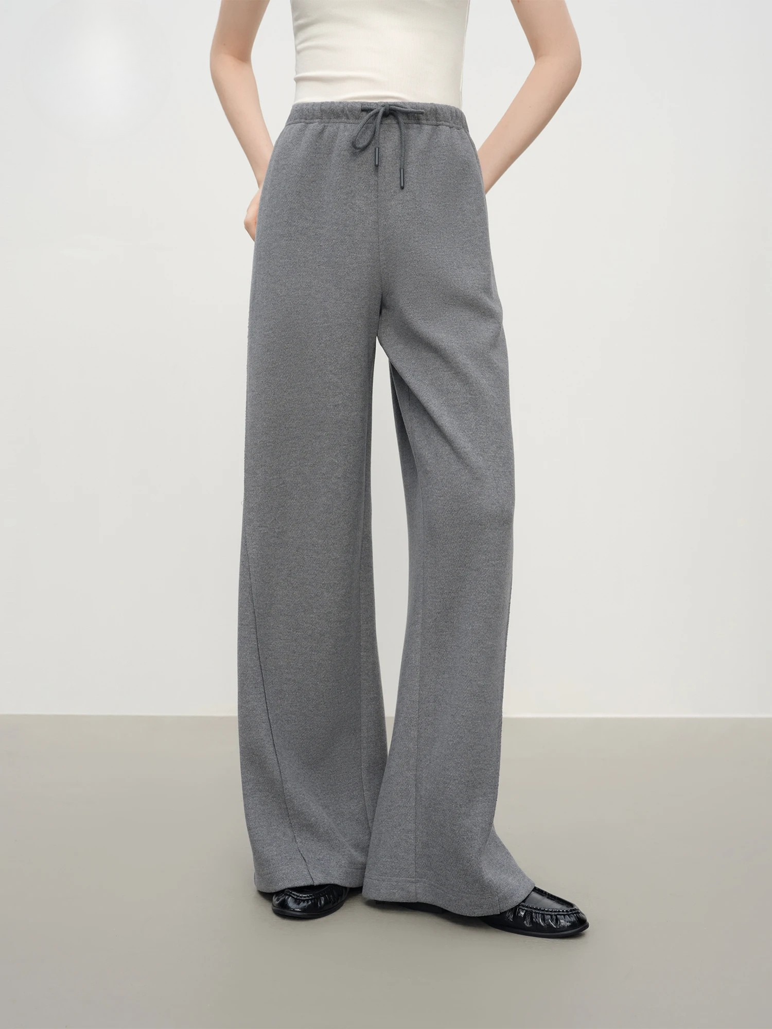 Cozy Knit Wide-Leg Pants