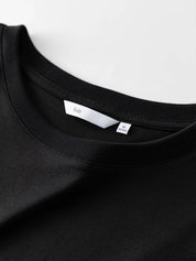 FSLE 100% Cotton Short-Sleeved T-Shirt Women'S Spring Summer 2023 New Round Neck Straight White Black Top For Women