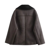 MUJER 2025 Woman Thick Faux Leather Jackets for Women Autumn Winter Warm Coats Female Demi-season Plush Jacket Women Outerwears