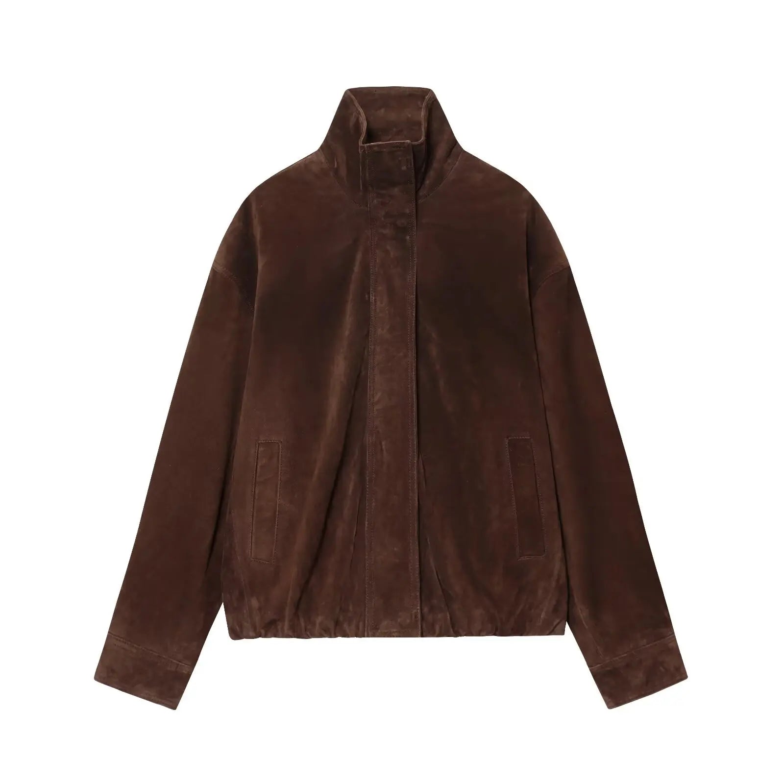 Chic suede zip jacket + GIFT